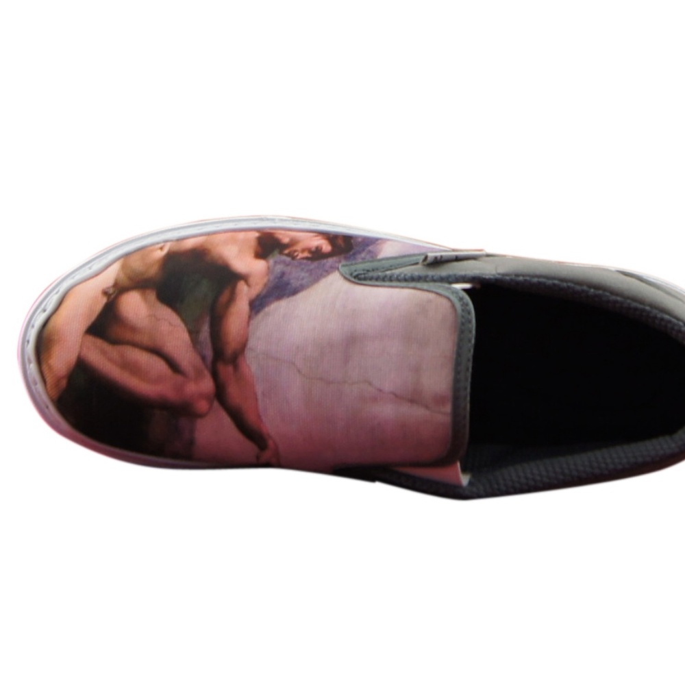 MEN'S PRINTED CANVAS SNEAKERS MICHELANGELO - Picture 3 of 5